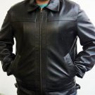 Black Biker Style Leather Motorcycle Jacket XS-6XL