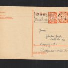 Danzig Stationery uprated 1934