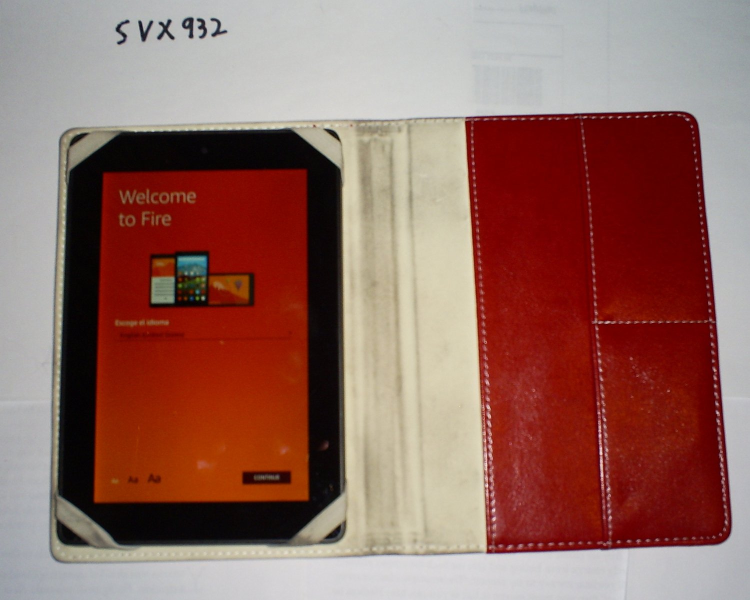 Amazon Kindle Fire 1st Generation 7in Tablet with a case