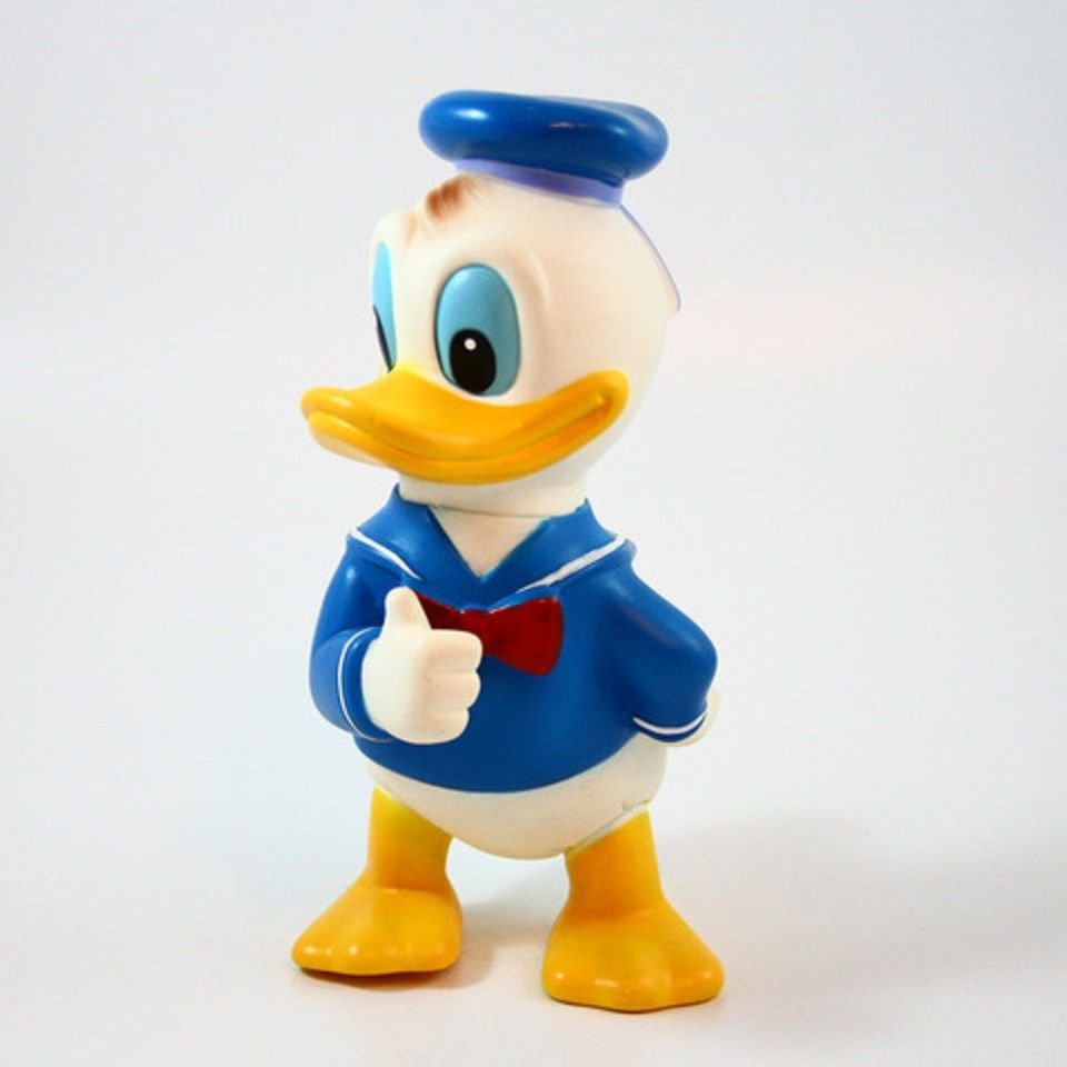 Vinyl Donald Duck Squeeze Toy Vintage 1960's