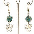 Turquoise And Silver - Glass Bead Jewelry - Lampwork Jewelry - Contemporary Jewelry