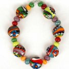 Lampwork Joy Beads (7) SRA - DIY Jewelry - Jewelry Supplies - Colorful Beads