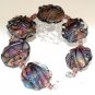 Lampwork Multicolor Shape Beads (6) - DIY Jewelry - Jewelry Supplies - Decorated Beads