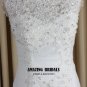 2014 semi sheer top bateau neckline keyhole back tulle lace appliques mermaid wedding dresses gowns