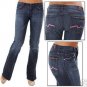 Seven For All Mankind Pink Painted Pocket Jeans Size 26 Waist