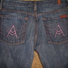 7 Seven For All Mankind Pink A Pocket Sz 25