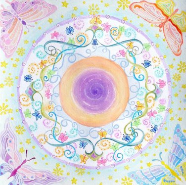 The Air Element Mandala - Chakra Mandalas - Buddhism Art - Peaceful Art - Art On Canvas