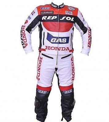 Honda Repsol Leather Motorbike Jacket & Trouser - CE Approved Full Protection