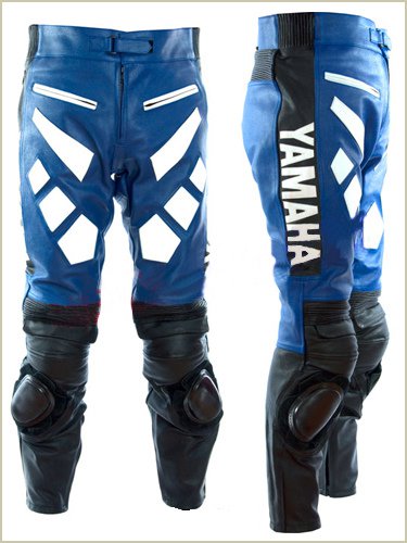 Yamaha Blue Leather Racing Trousers
