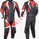 Red Motorcycle Leather Racing Suit with CE protection
