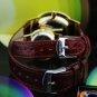 Waterproof slim belt couple watch