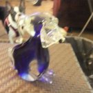 Cobalt Blue art Deco Dog