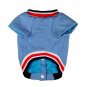 Blue Demin pet dog Varsity Baseball Jacket