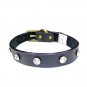 55 X 2.5 CM Squareness Belt Buckle Black PU leather Collar For Pet Dog