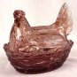 Hen On Nest Purple Slag - 1659