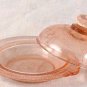Pink Glass Butter Dish Individual Server Round - 16139 - 3