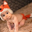 free shipping fox baby photo prop baby clothes knitted baby photo prop