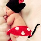free shipping Mickey Mouse Minnie baby photo prop baby clothes knitted baby photo prop