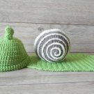 free shipping snail baby photo prop baby clothes knitted baby photo prop