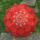 free shipping Exquisite White/Ivory Battenburg Lace Wedding Parasol Umbrella Bridal Shower
