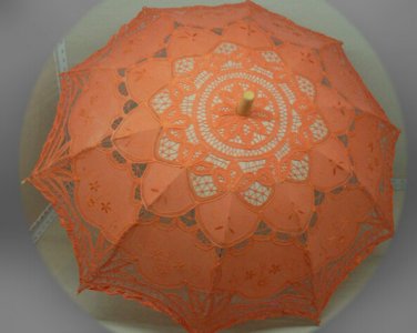 free shipping Exquisite White/Ivory Battenburg Lace Wedding Parasol Umbrella Bridal Shower