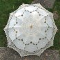 free shipping Exquisite White/Ivory Battenburg Lace Wedding Parasol Umbrella Bridal Shower