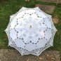 free shipping Exquisite White/Ivory Battenburg Lace Wedding Parasol Umbrella Bridal Shower