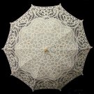 free shipping Exquisite White/Ivory Battenburg Lace Wedding Parasol Umbrella Bridal Shower