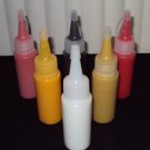 6 Pack of Dye (Black, White, Yellow, Oxide Yellow, Red, Orange )
