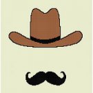 Cowboy Graph/Chart Afghan Crochet Pattern
