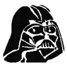 Darth Vader Graph/Chart Afghan Crochet Pattern