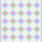 Argyle Heart Graph Chart Afghan Pattern crochet knit