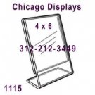 (24 pcs.) 4x6" Slanted  sign holder/Ad Frame ,1115