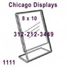 (6 pcs.) 8x10" Slanted Ad Frame with Business Card Holder ,4267