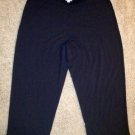 Women's J.JILL Cropped Capri Pant Sz XL Black Stretch Wearever Soft Comfort XL