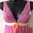 COSMOPOLITAN Sweet & Sexy Lace Ribbon Sheer Camisole NWT Sz SMALL Pink Lingerie