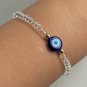 Evil Eye Bracelet, Hamdmade, Protection from Evil, Beaded Bracelet, Good Luck Amulet,