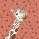 Giraffe with Falling Leaves