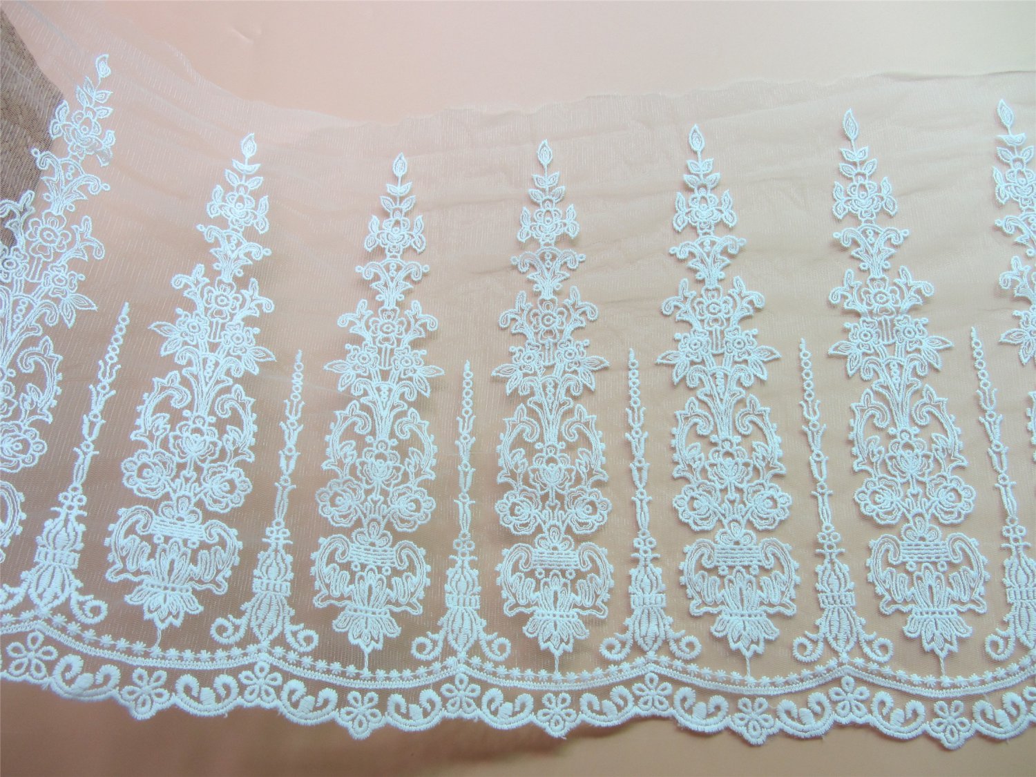 5yards embroidery Lace trimwhite ribbon for sewingLSENS045