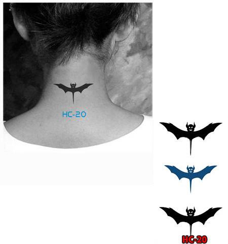 Bat Batman Waterproof Removable Temporary Tattoo Body Arm Art Sticker
