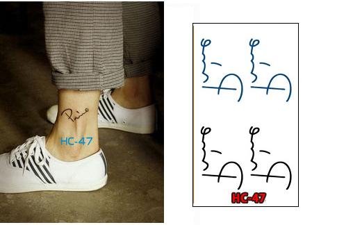 PINE Waterproof Removable Temporary Tattoo Body Arm Art Sticker