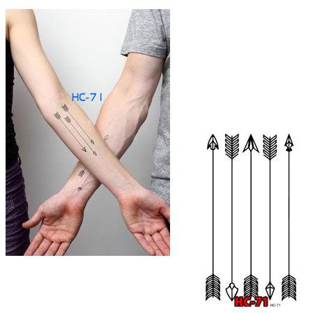 ARROWS Waterproof Removable Temporary Tattoo Body Arm Art Sticker