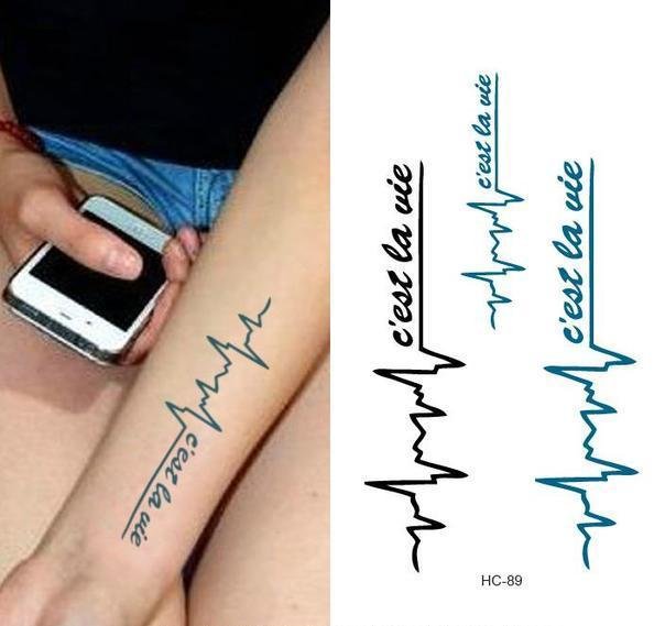 LOVING YOU Waterproof Removable Temporary Tattoo Body Arm Art Sticker