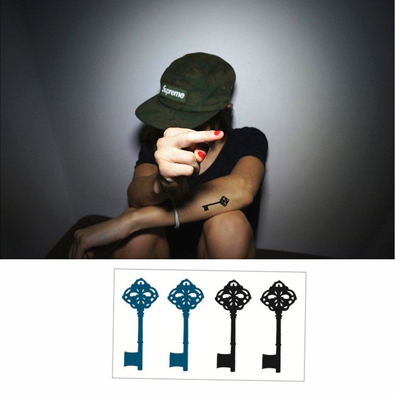 Keys Removable Temporary Tattoo Body Arm Art Sticker