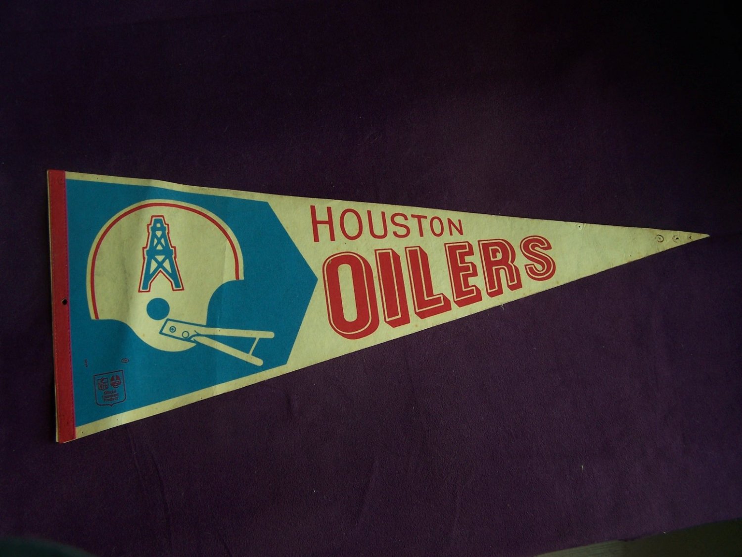 Houston Oilers pennant - 1970s - full size