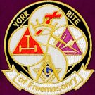 York Rite Of Freemasonry Knights Templar Masonic Freemason Patch York Rite Of Freemasonry Knights Templar Masonic Freemason Patch