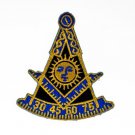 Past Master AF&AM With Square Masonic Freemason Patch Past Master AF&AM With Square Masonic Freemason Patch