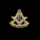 Blue Lodge 40 Years Freemason Masonic Lapel Pin
