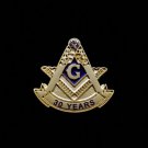 Blue Lodge 30 Years Freemason Masonic Lapel Pin