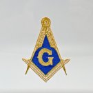 Square & Compasses Freemason Blue Lodge Masonic Patch